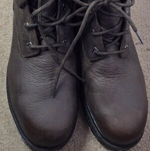 Men's Brown Leather Work Boots